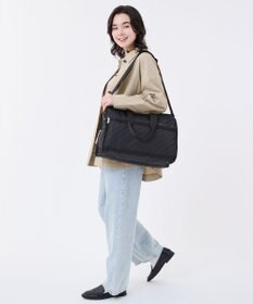 LeSportsac DELUXE MED WEEKENDER/ラインデボスブラック