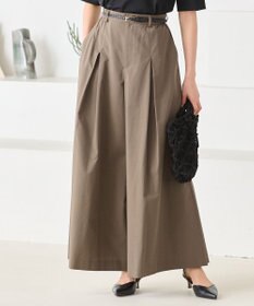 自由区 【XSサイズ～/洗える】ストレッチタイプライター ワイドパンツ