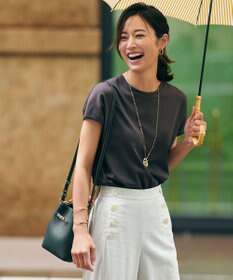 23区 バンブーハンドルミニショルダーバッグ