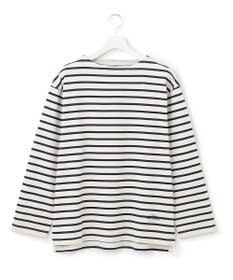 J.PRESS YORK STREET 【UNISEX】インディゴボーダーロングTシャツ