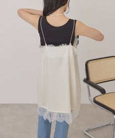 AMERICAN HOLIC レースサテンキャミワンピース