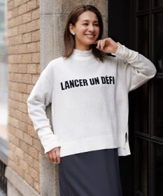 UNFILO スポンジニット ロゴジャガード