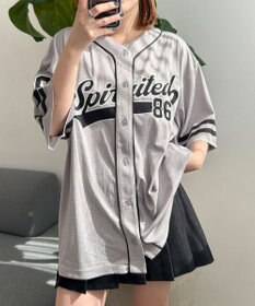 WEGO ベースボールメッシュビッグシャツ