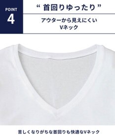 WACOAL MEN 綿混インナー Vネック ８分袖 しっかりあたたかい 保温性 肌側起毛 ストレッチ素材 逆三シルエット設計 メンズ GL5021 /ブロス