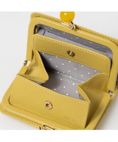 UNBILLION ペルケ perche / アクリル玉ドット刺繍・ジャバラカードウォレット