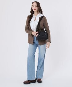 LeSportsac SQUARE TH CROSSBODY/アップタウンブラック/ブラック