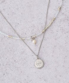 earth music&ecology 【2SET】ビーズ＆プレートネックレス