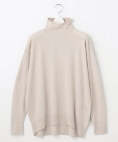 自由区 【洗える】ソフトウールハイゲージハイネック ニット