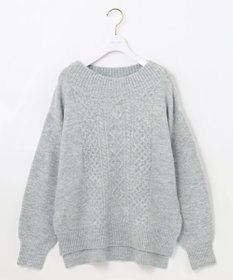 ANY SIS S 【洗える】ラメケーブル ニット