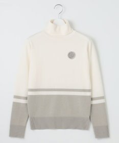 23区GOLF 【WOMEN】【ウォッシャブル 】バイカラー ニットソー