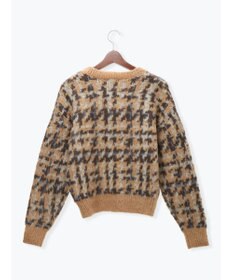 Te chichi チェックジャガードニットプルオーバー