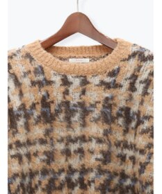 Te chichi チェックジャガードニットプルオーバー