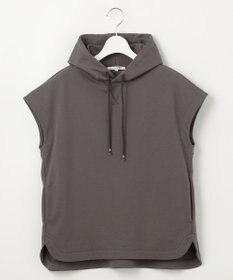 23区 【SLOW/一部店舗限定】コンパクトインレー フレンチスリーブ フーディー