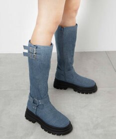 WEGO 厚底エンジニアロングブーツ