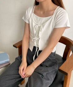 WEGO キャミドッキングカーデトップス