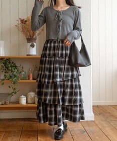 WEGO リボンリブカーディガン