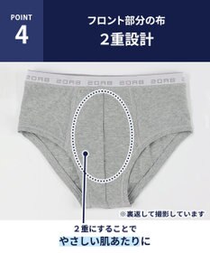 WACOAL MEN ブリーフ フロント立体設計 やさしい肌あたり 前中心布2重設計 前閉じ 下着 メンズ GF2500 /ブロス バイ ワコールメン