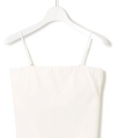 23区 L 【洗える】ベアトップ パッド付き キャミソール