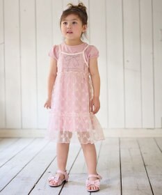 ANY KIDS リボン ヒールサンダル