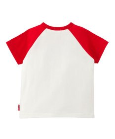 MIKI HOUSE HOT BISCUITS 【家族でおそろい】【80-120cm】ベースボールデザイン ラグラン半袖Tシャツ