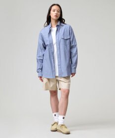 J.PRESS MEN 【J.PRESS ORIGINALS】【UNISEX】Cotton Dangary B.D. Shirt / Baggy-Fit