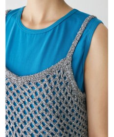 Green Parks ニットビスチェ付きカットソーワンピース