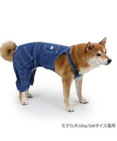 PET PARADISE Lee ストライプ オーバーオール 中型犬 大型犬