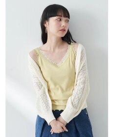 earth music&ecology ダブルレースタンクトップ