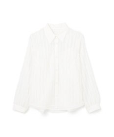 GRACE CONTINENTAL フリンジレースタイ付ブラウス