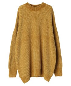 earth music&ecology シャイニーベロアモールチュニック