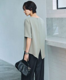 ICB 【UVカット・防シワ・洗える】ライトダブルクロス Tブラウス