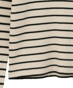 Green Parks ラメライン入りリブニットプルオーバー