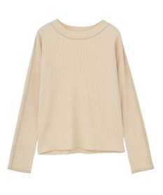 Green Parks ラメライン入りリブニットプルオーバー