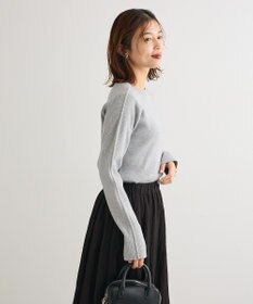 Green Parks ラメライン入りリブニットプルオーバー