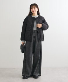 Green Parks ラメライン入りリブニットプルオーバー