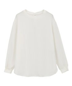 YECCA VECCA リブMIXジョーゼットブラウス