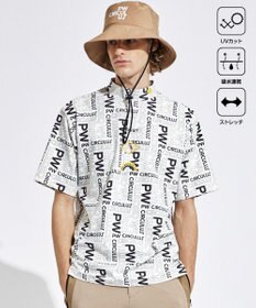 PW CIRCULUS 【UVカット / 吸水速乾 / 伸縮性抜群】【MEN】ＰＷロゴ＆チェックモックT