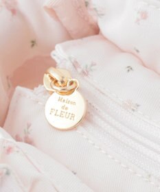 Maison de FLEUR ピンクマニアフラワープリントフリル2Wayトート