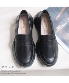 Pointer 日本製 本革 厚底ローファー