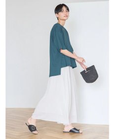 AMERICAN HOLIC 抗菌防臭＋接触冷感クルーネックカットプルオーバー