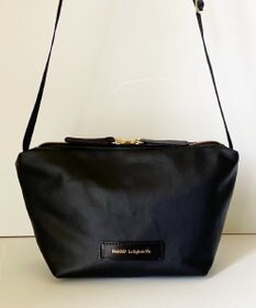 Hekhèr Le Style de Vie 新型追加【日本製 / 汚れにくい】PUコートコットンキャンバス×牛革付属 ショルダーバッグ