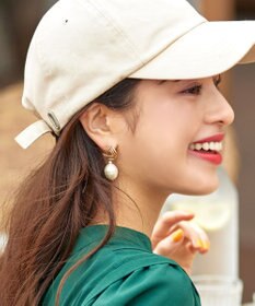 Tiaclasse 【ニッケル素材】大粒パール付き揺れピアス