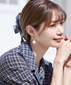 Tiaclasse 【ニッケル素材】大粒パール付き揺れピアス