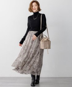 23区 L 【SLOW/一部店舗限定】シアーフライス タートルネック カットソー