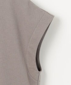 23区 【SLOW/一部店舗限定】コンパクトインレー フレンチスリーブ フーディー