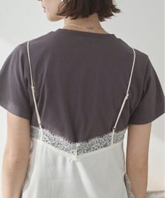 WEGO 【ANGIE VINTAGE】サテンレースキャミソール