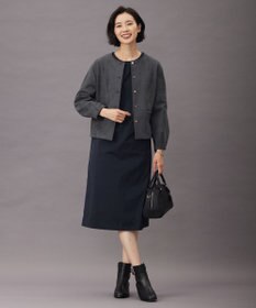 J.PRESS LADIES L 【WEB限定・洗える】グレイス メモリータフタ ワンピース