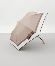 AURORA 【 Beaurance （ビューランス）】サマーシールド　リボン切り継ぎ加工晴雨兼用パラソル（折りたたみ）