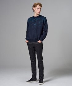 JOSEPH HOMME ドローイングブレイドジャガード　クルーネック長袖ニット