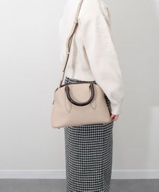 INTER-CHAUSSURES 【LORISTELLA】シュリンクレザーハンドバッグ